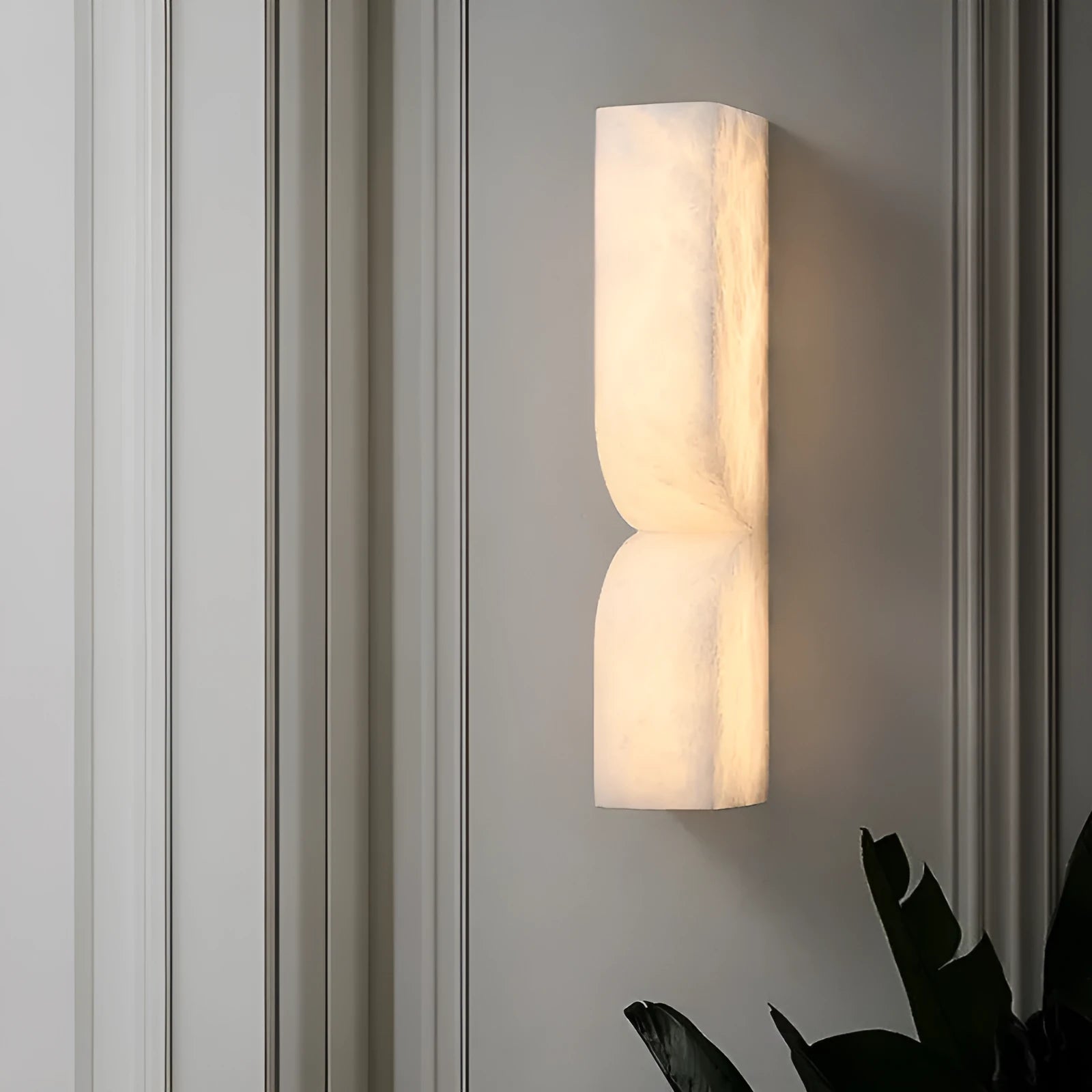 Copper Nordic wall lamp strip with adjustable warm light for bedside installation