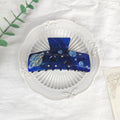 Oversized star moon barrette with minimalist starry sky design in various colour options