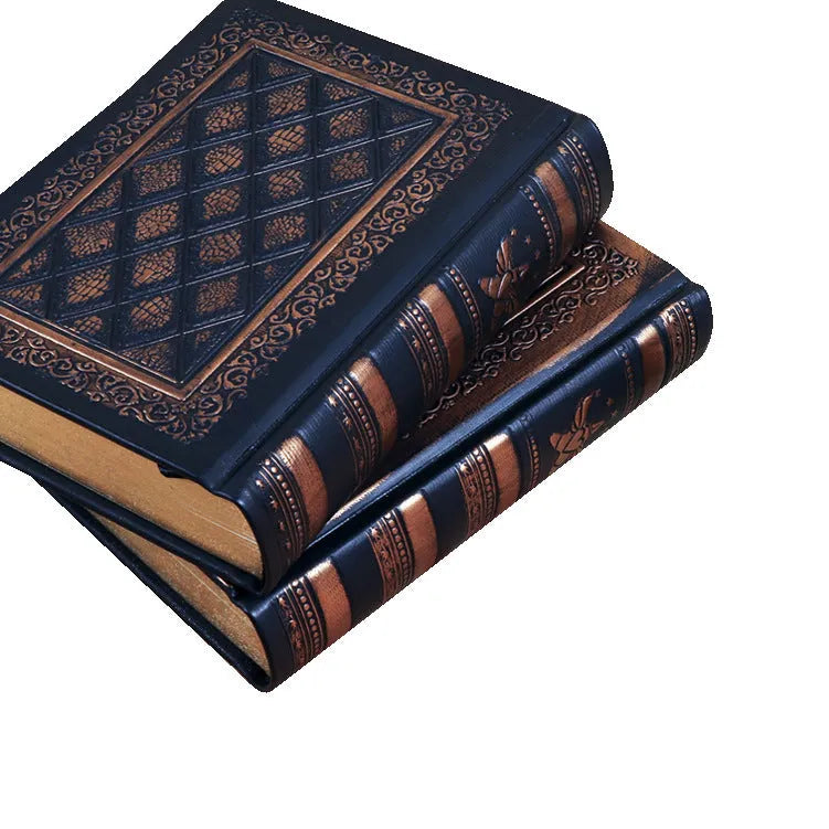 Embossed faux leather A5 notepad with three-dimensional pattern and super thick paper