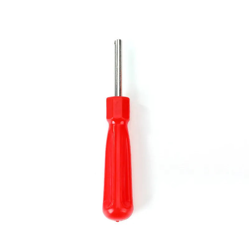 Aluminium alloy single-head twist valve wrench tool in one of three colour styles.