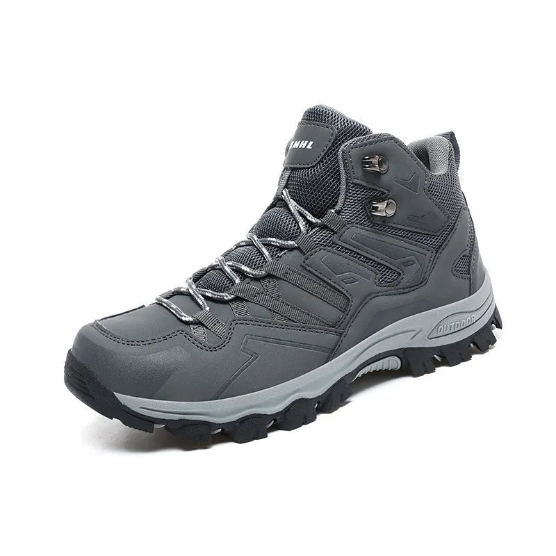 Low-top hiking sneakers in flannel with rubber sole, shown in multiple colours