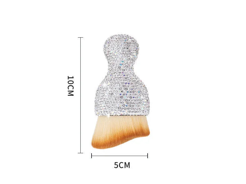 White soft PVC car interior cleaning brush for dusting dashboards and vents
