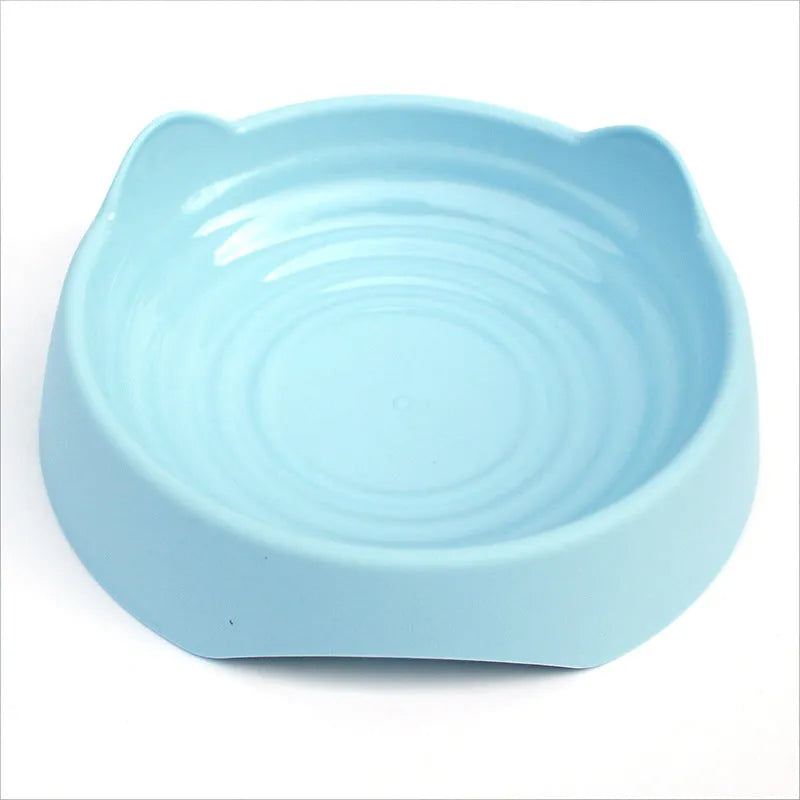 Ceramic dog slow feeder bowl with maze pattern in blue, green or pink colour options