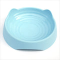 Ceramic dog slow feeder bowl with maze pattern in blue, green or pink colour options
