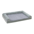 Light grey cloth dog kennel showing enclosed design for medium or large breeds