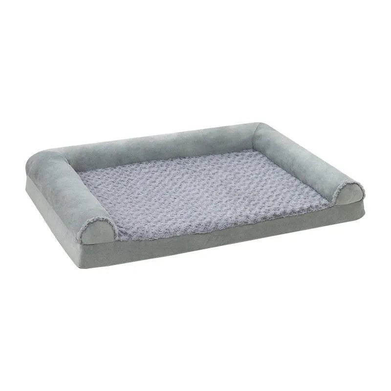 Light grey cloth dog kennel showing enclosed design for medium or large breeds