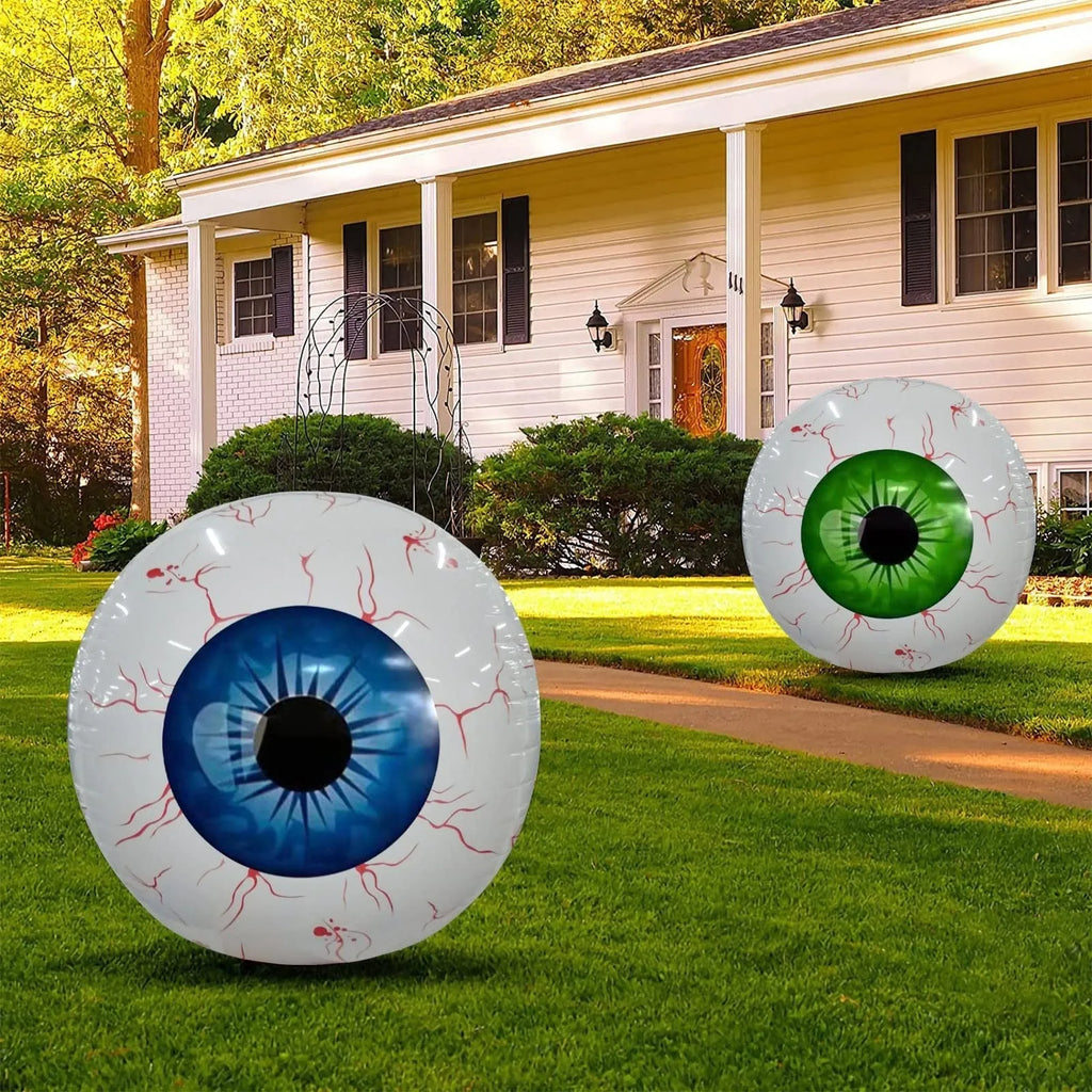 Halloween eyeball balloon inflatable decoration with bloodshot design
