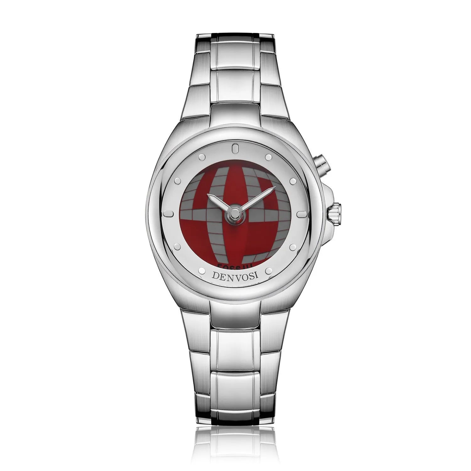 Y2K digital dual display men's watch with 40mm dial and mineral glass