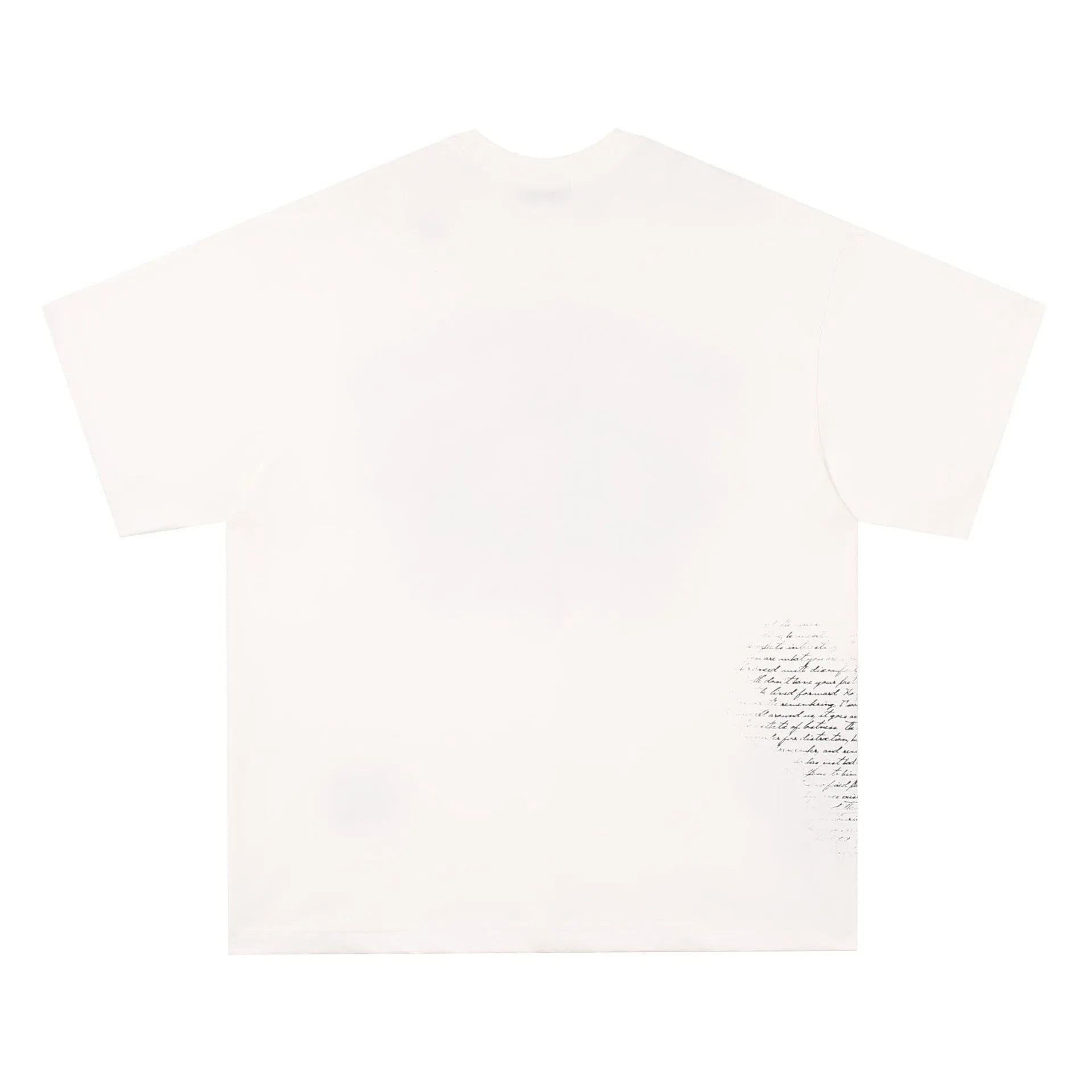 American Retro Hip Hop Gothic cotton T-shirt with bold letter pattern in black or white colour options
