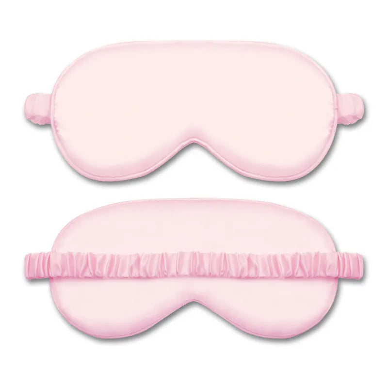Reversible rayon satin sleep mask in a choice of colours with an elastic headband.