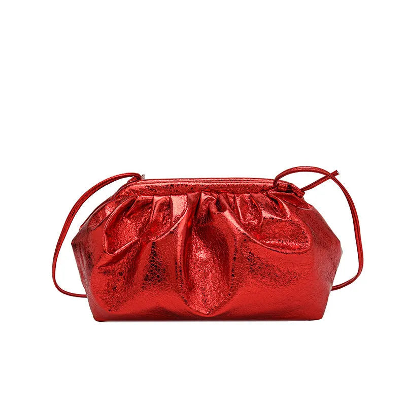 PU leather simple hair clip crossbody bag with organised compartments in multiple colour options
