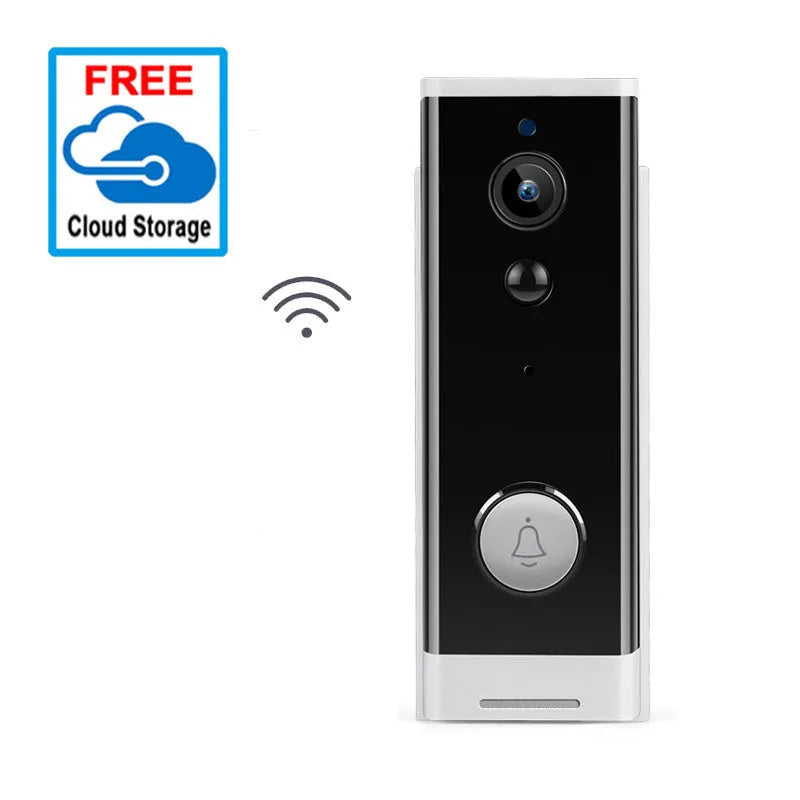 White wall-mounted 1080p network camera for mobile phone remote monitoring and video intercom