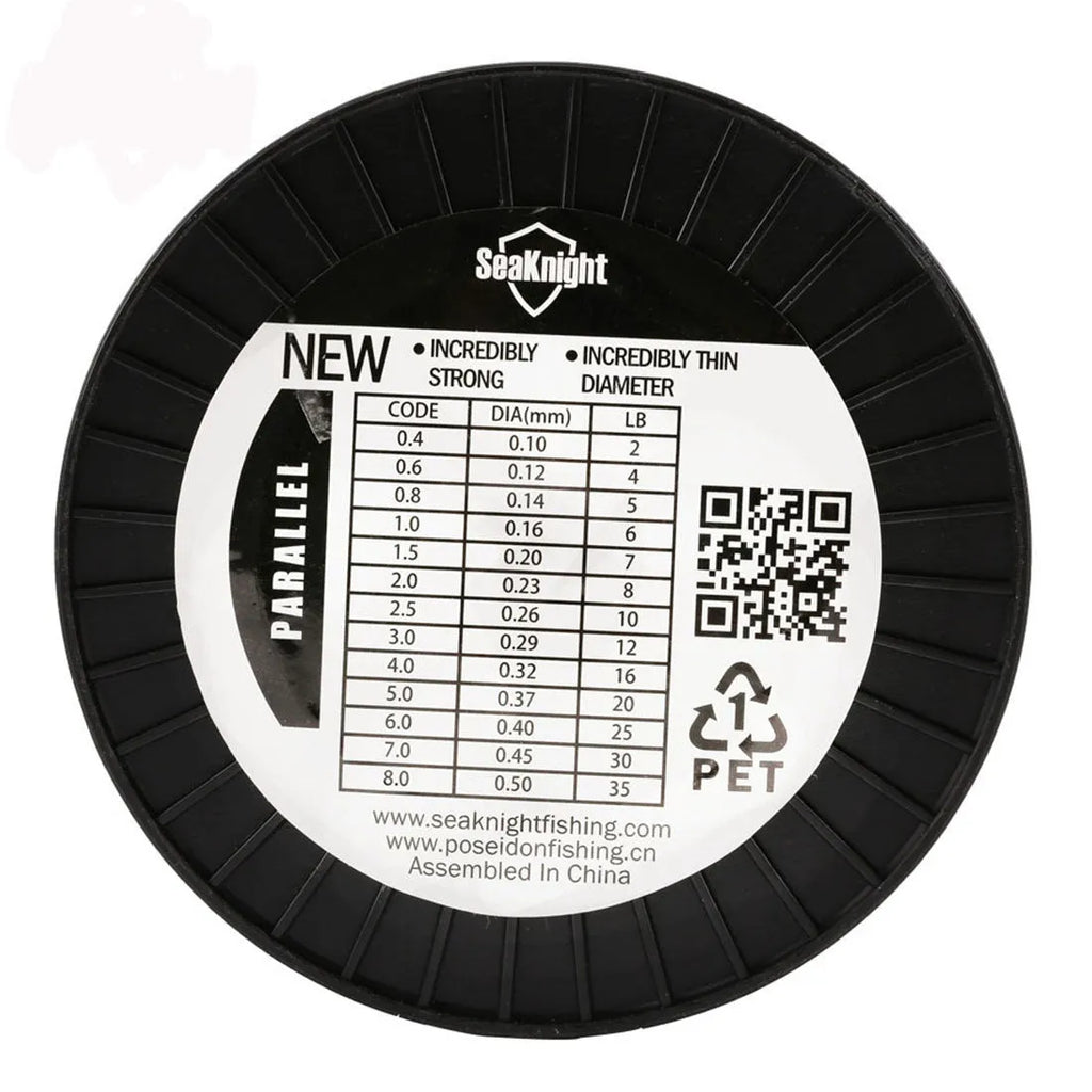 Seaknight 1000 M spool of nylon monofilament fishing line in selected colour and diameter.