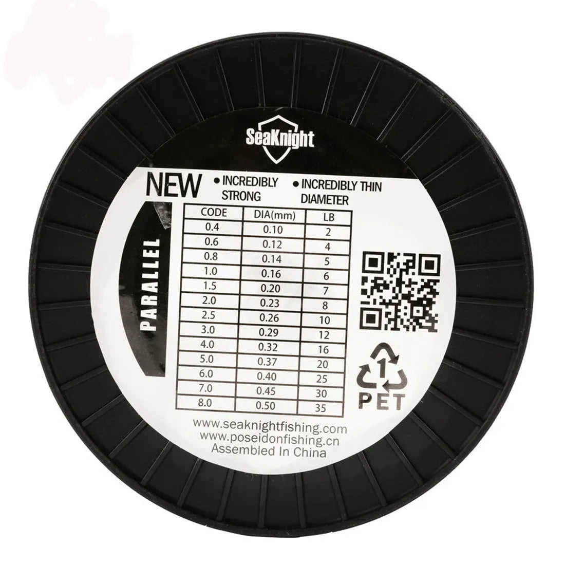 Seaknight 1000 M spool of nylon monofilament fishing line in selected colour and diameter.