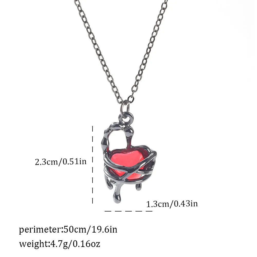 Dark Halloween necklace with zinc alloy electroplated pendant showing spider web and bat designs on regular chain