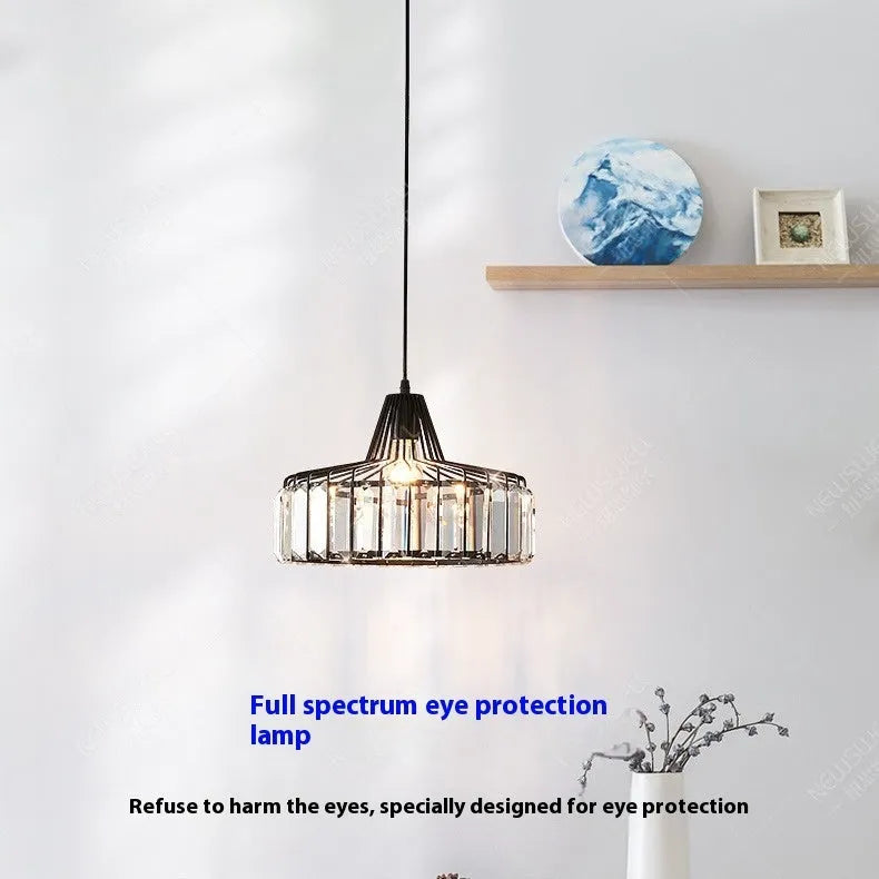 Modern light luxury crystal sun lamp ceiling light in gold or black finish with LED source
