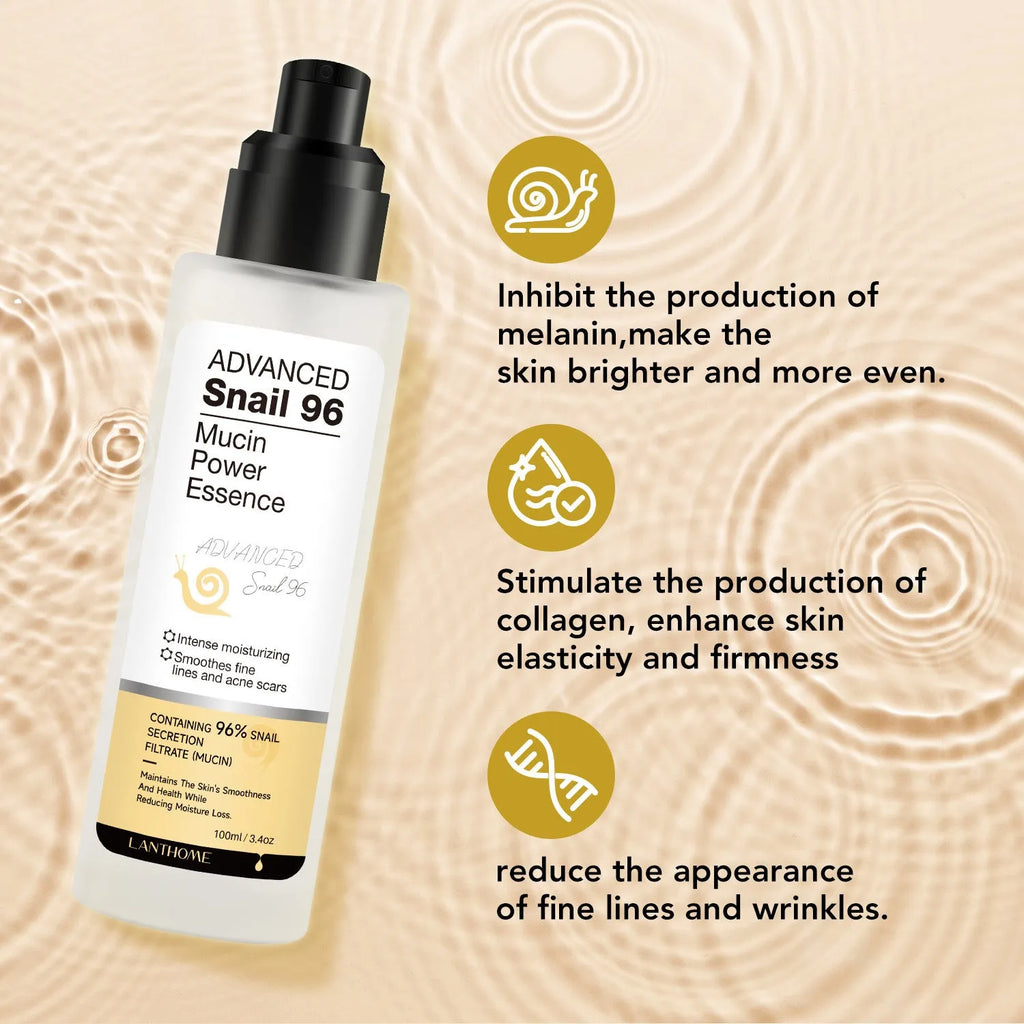 Snail snail serum moisturising facial essence 100ml bottle for universal skin care
