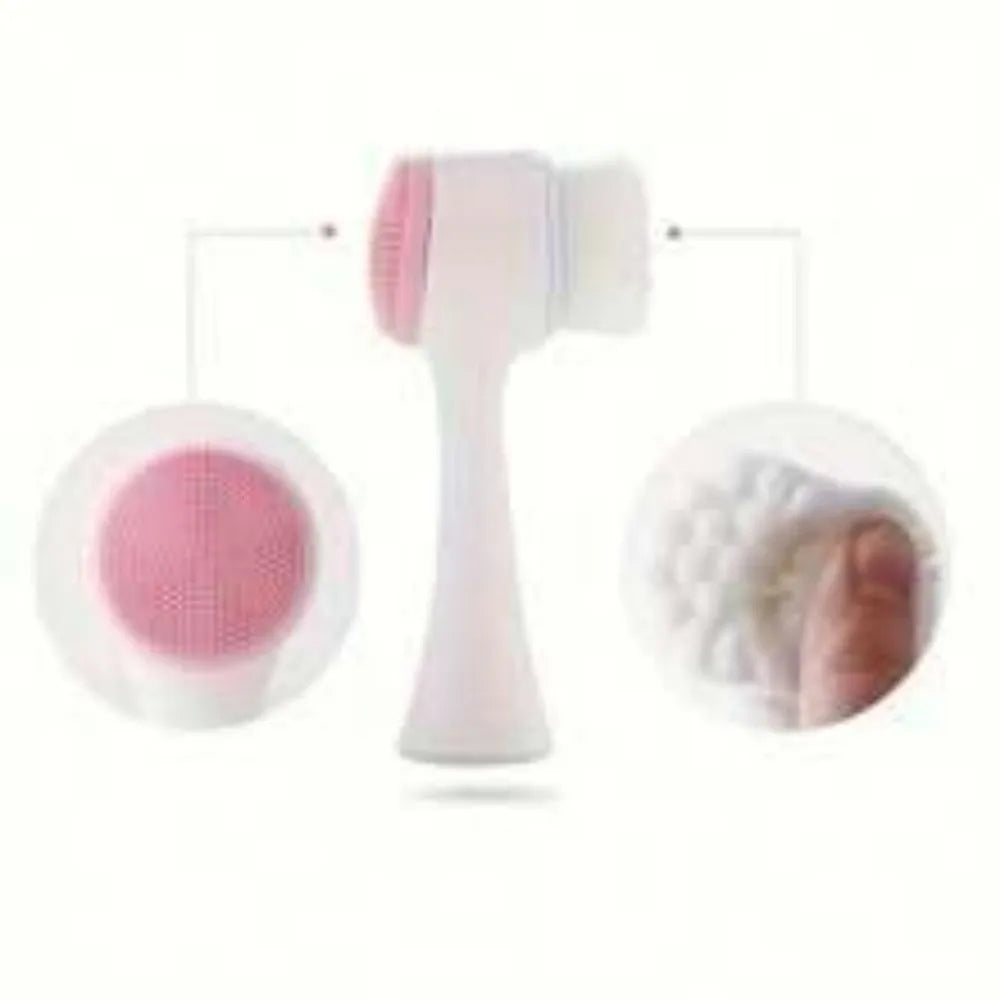 Blue pet paw brush with nylon bristles for grooming dogs and cats