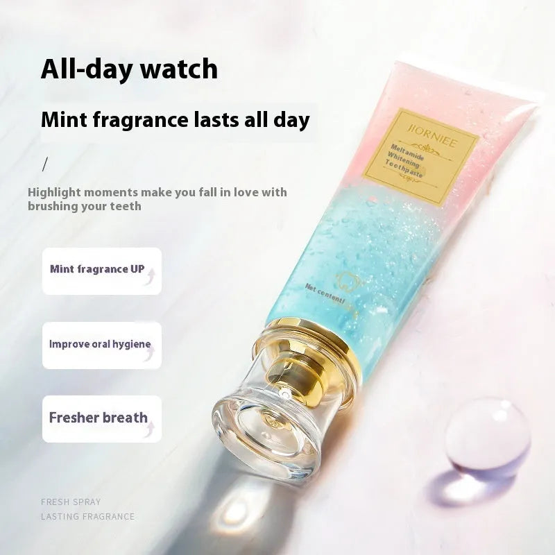 Ji Ouni nicotinamide dazzling white toothpaste tube with 100g net content for adult oral cleaning and whitening