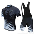 Cycling jersey and shorts set in moisture-wicking fabric for summer bike riding