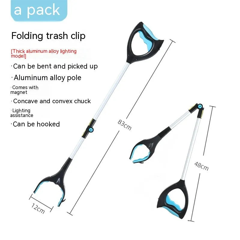 Trash folder artifact sewer pliers in plastic and aluminium alloy with six colour options