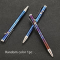 Titanium alloy bolt-action ballpoint pen with gun-bolt handle in phantom colour.