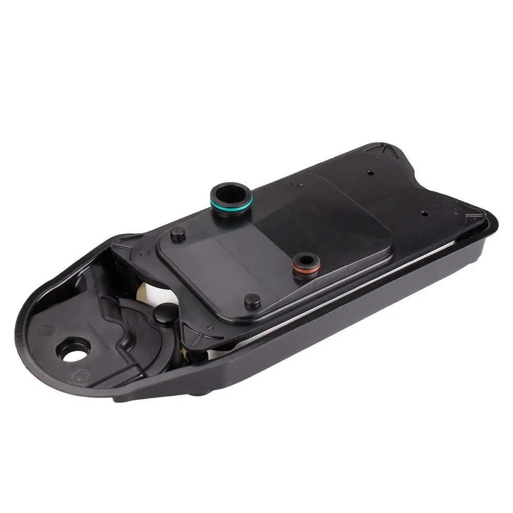 Black automotive crankcase ventilation filter for Ram Cummins 6.7L diesel engine