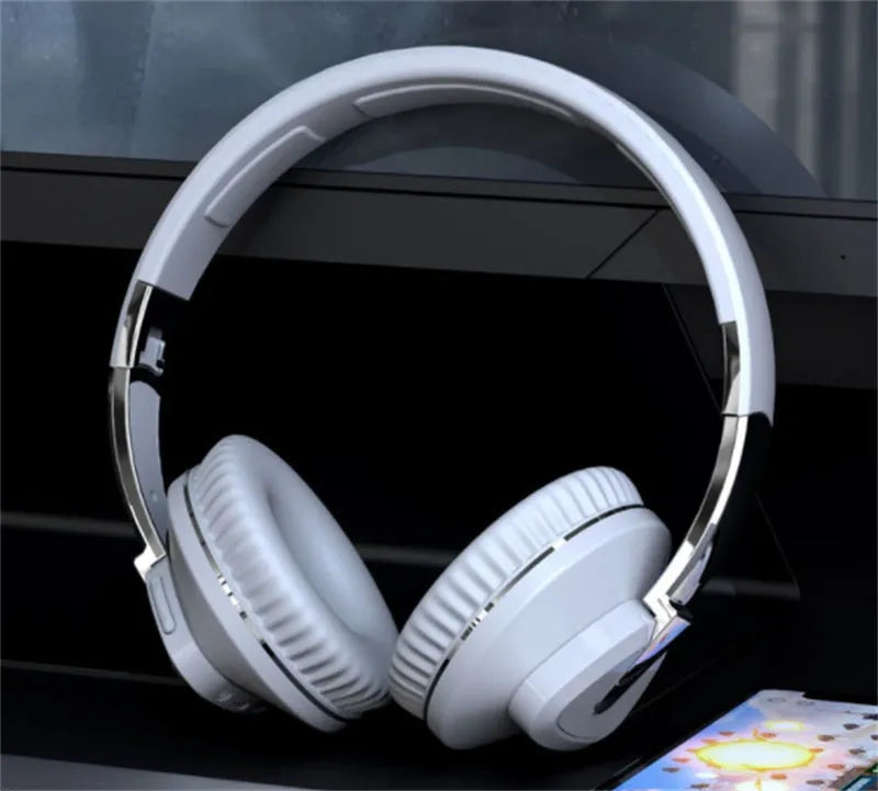 H3 wireless Bluetooth over-ear headset in black, showing all-inclusive ear cushions and inline controls.