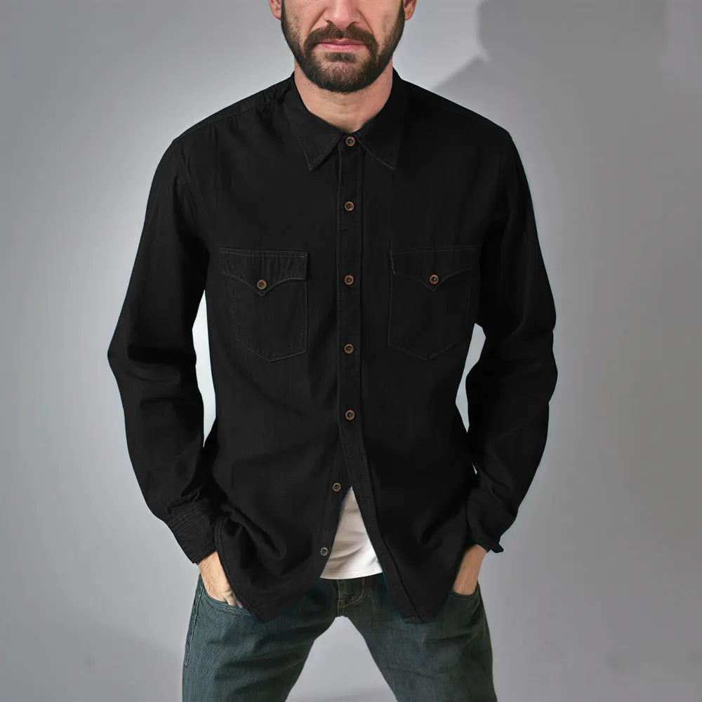 Women's regular-fit denim cardigan coat in khaki, shown open as a front-facing layering piece.