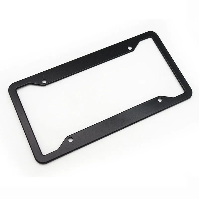 Stainless steel aluminium alloy licence plate frame with four finish options