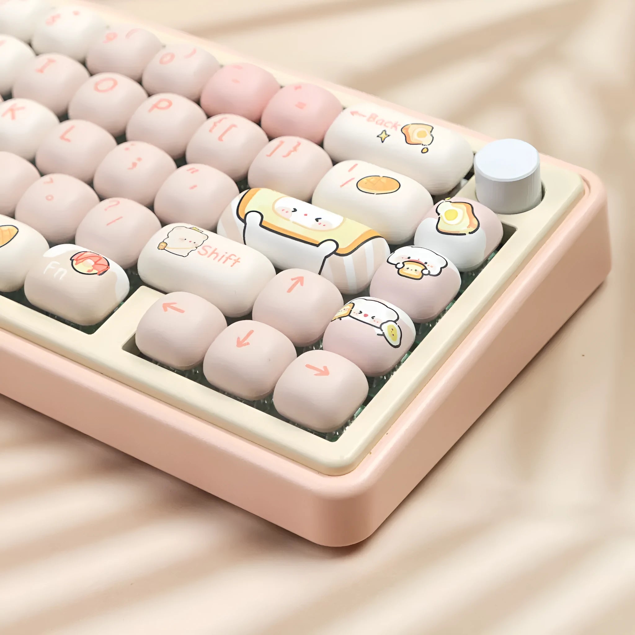 PBT mechanical keyboard key cap full set with thermal sublimation printing, MOG profile