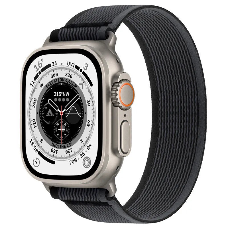 Integrated nylon single ring watchband for Apple Watch in various colours and sizes