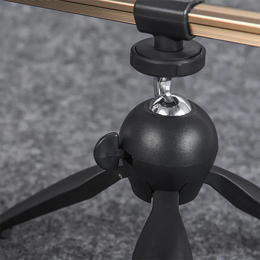 Aluminium alloy ice fishing triangle rod holder bracket or tripod on ice.