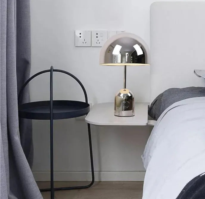 Post-modern metal table lamp in rose gold finish with 280x450mm dimensions