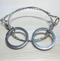 70cm stainless steel survival wire saw with thumb rings showing 600mm cutting blade