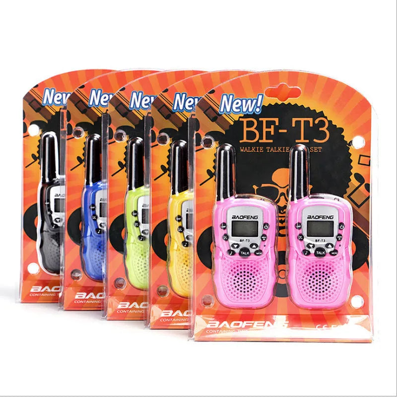 Children's walkie talkie in selected colour with 22-channel display and handheld design
