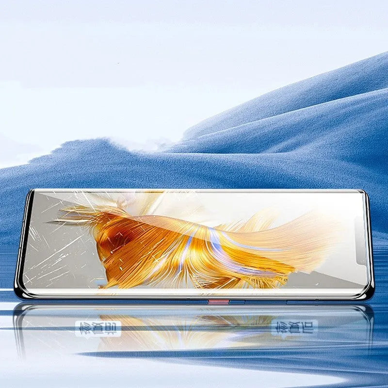 TPU screen protector for Huawei Mate60 and Mate60 Pro phones with installation tool