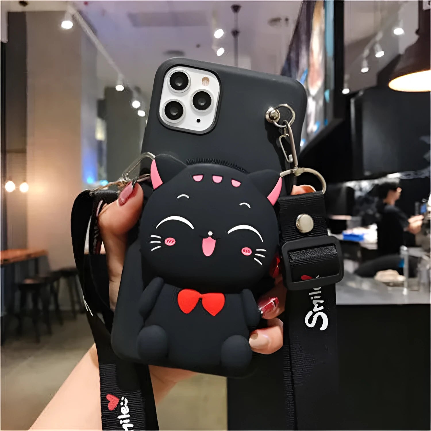 Cartoon silicone wallet case with camouflage pattern in various colours for Huawei Mate and P series phones