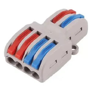 A quick wire connector terminal block with a fire insulation shell, suitable for 0.08-4.0mm² wires and rated for 32A.