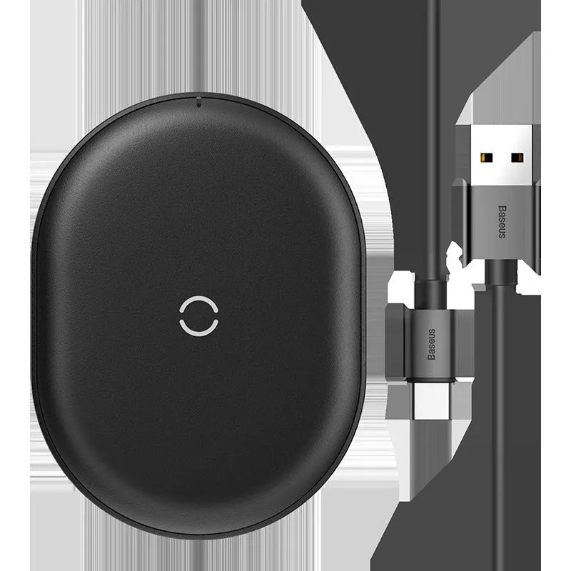 Baseus rough texture 15W wireless charging pad for mobile phones in black or white