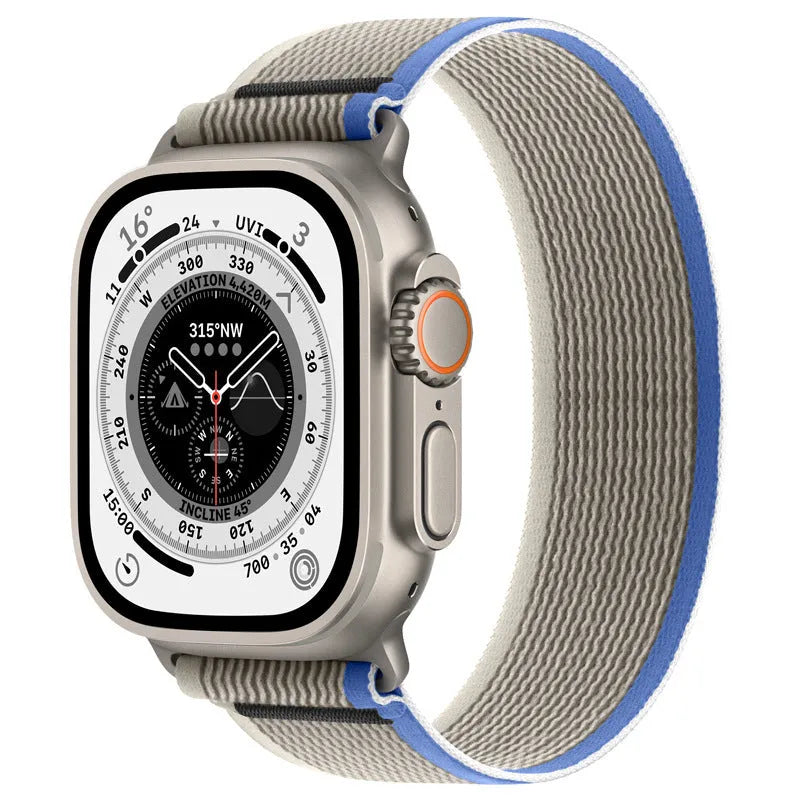 Integrated nylon single ring watchband for Apple Watch in various colours and sizes