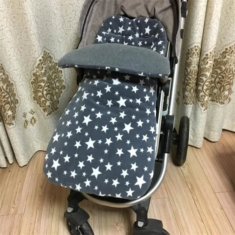 Baby stroller sleeping bag with envelope design in multiple colours showing lamb cashmere lining