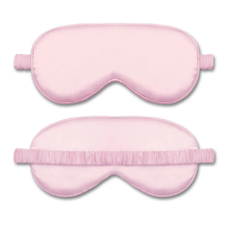 Reversible rayon satin sleep mask in a choice of colours with an elastic headband.