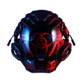 Black bioweapon full face helmet prop for Halloween and cosplay events