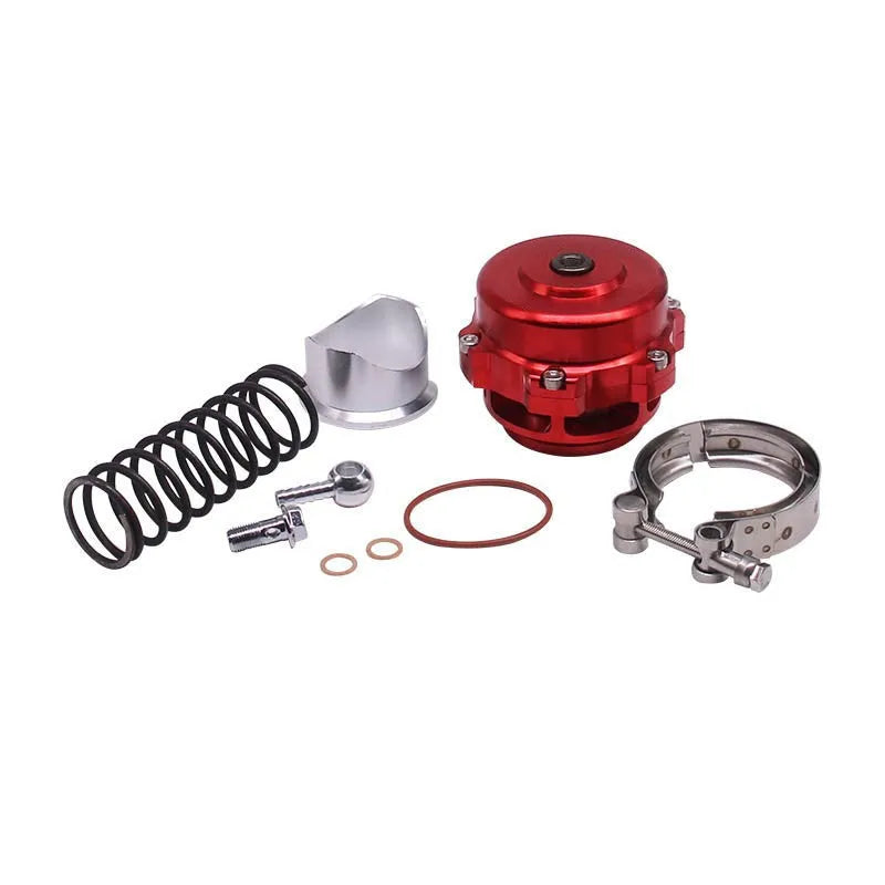 50mm aluminium alloy turbo blowdown valve showing six colour options