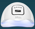 White UV LED nail lamp with 45 beads for gel polish curing