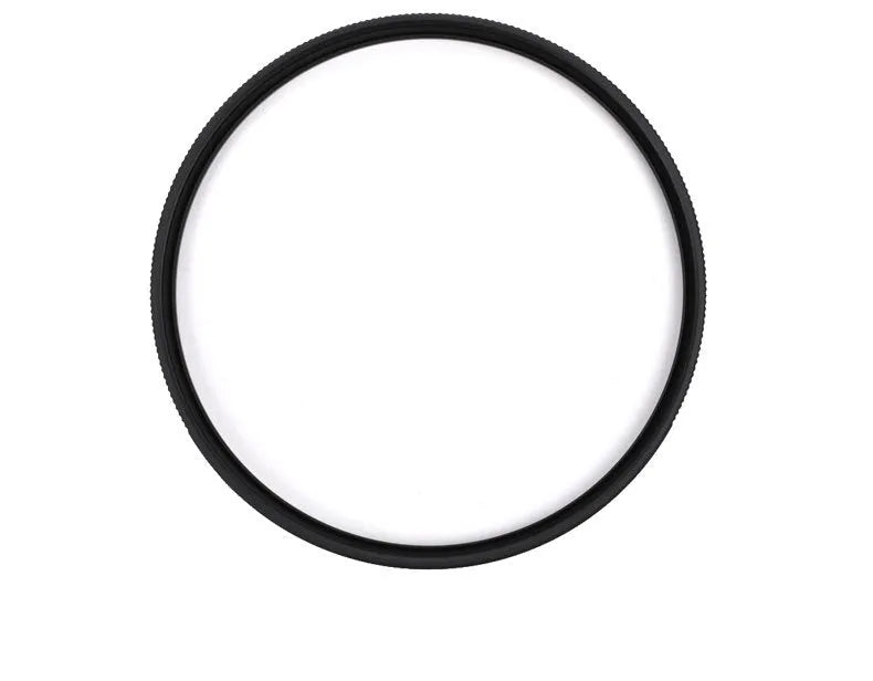 Black aluminium alloy multi-coated UV camera lens filter with standard bayonet threading