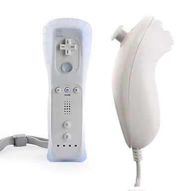 Wii left and right wireless gamepad controllers in multiple colours with rubber sleeve
