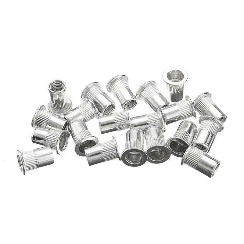 Manual riveter nut gun set with alloy steel tool, accessories, and storage case