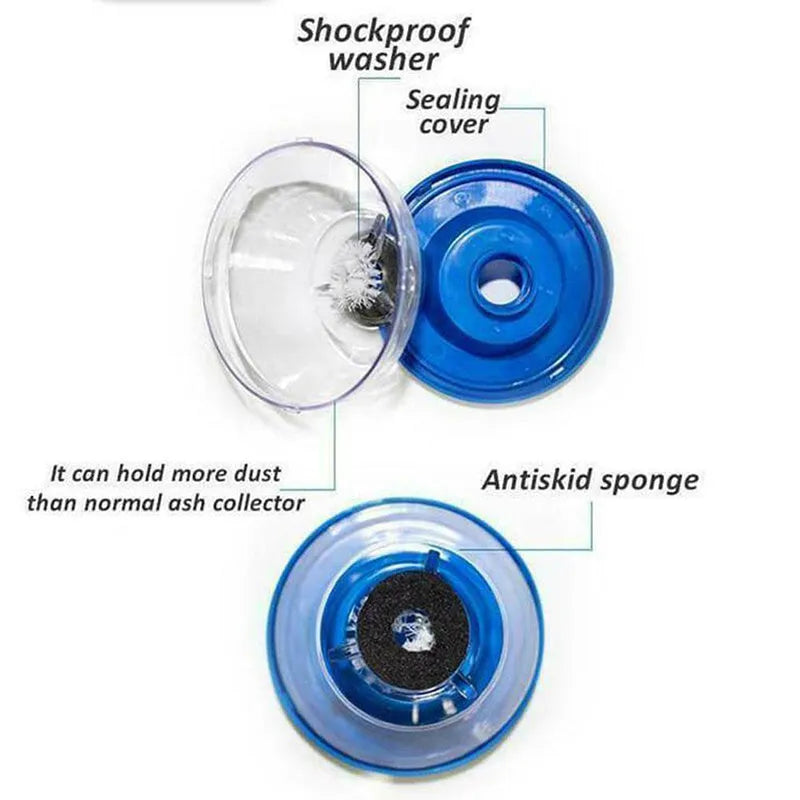 Blue bowl-shaped electric hammer dust cover accessory with sponge and PVC gasket